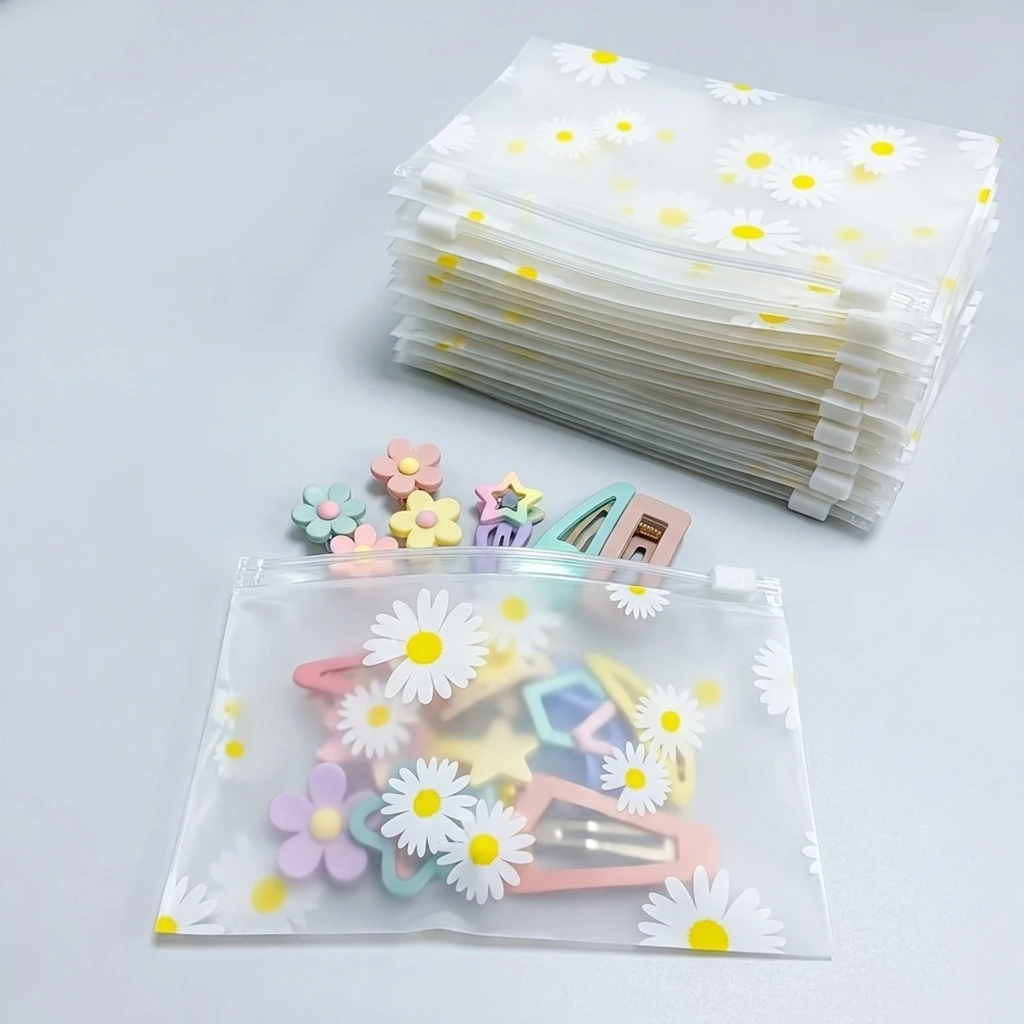 30Pcs Daisy Print Frosted Zipp - огляд і ціна Travel Accessories Jewelry