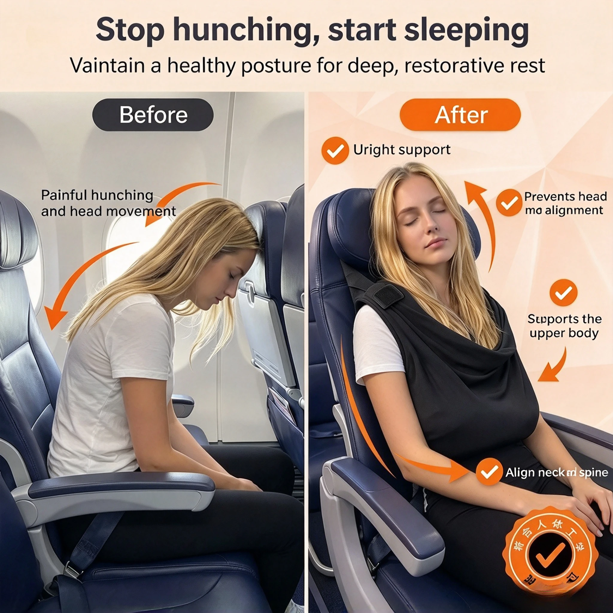 1pc Airplane Sleep Support Sys - огляд і ціна Travel Accessories Long Flight