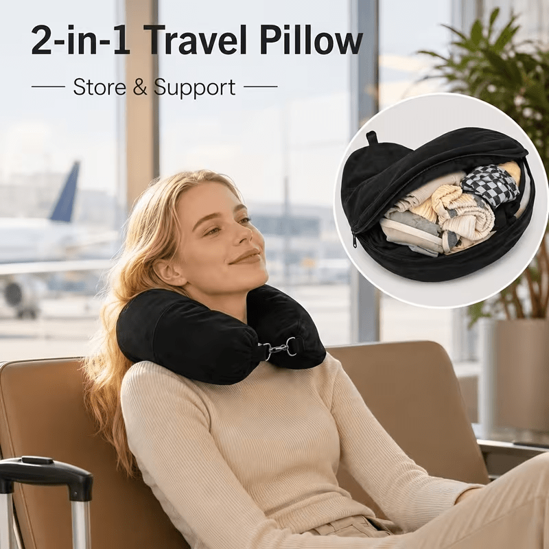 1 Set of U-Shaped Pillow Cover - огляд і ціна Travel Accessories Long Flight